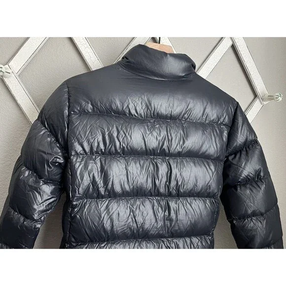 Lands' End Women's M 10/12 Down Puffer Jacket - Black - Picture 6 of 7